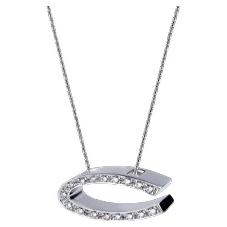 Canturi 18ct White Gold Diamond Pendant Necklace 0.20ct 7.4g