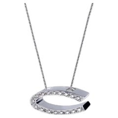 Canturi Collar Colgante Diamantes Oro Blanco 18ct 0.20ct 7.4g