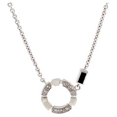 Canturi 18ct White Gold Regina Necklace 0.25ct 6.2g