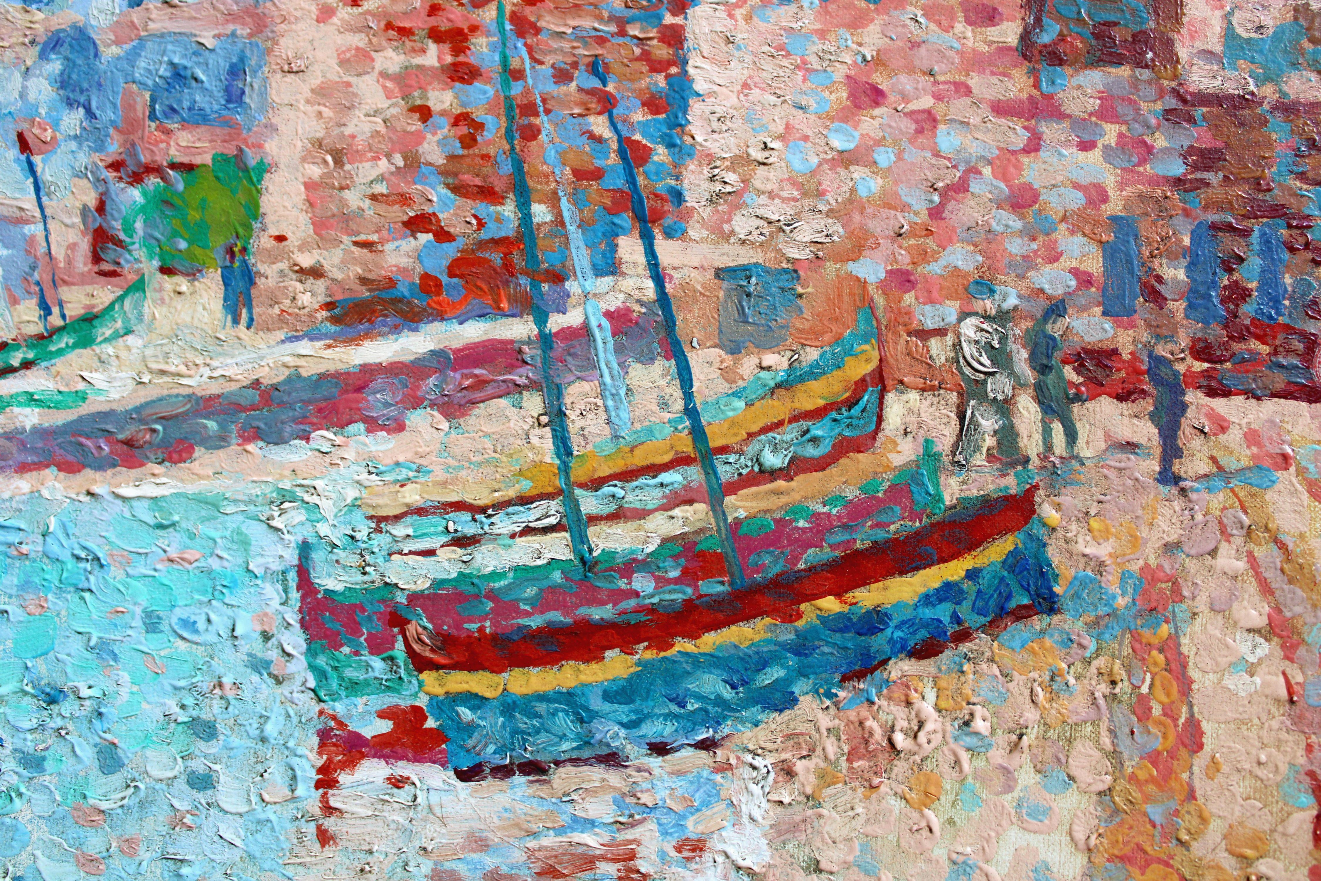 Collioure. Oil on canvas 50, 5 x 61 cm For Sale 13