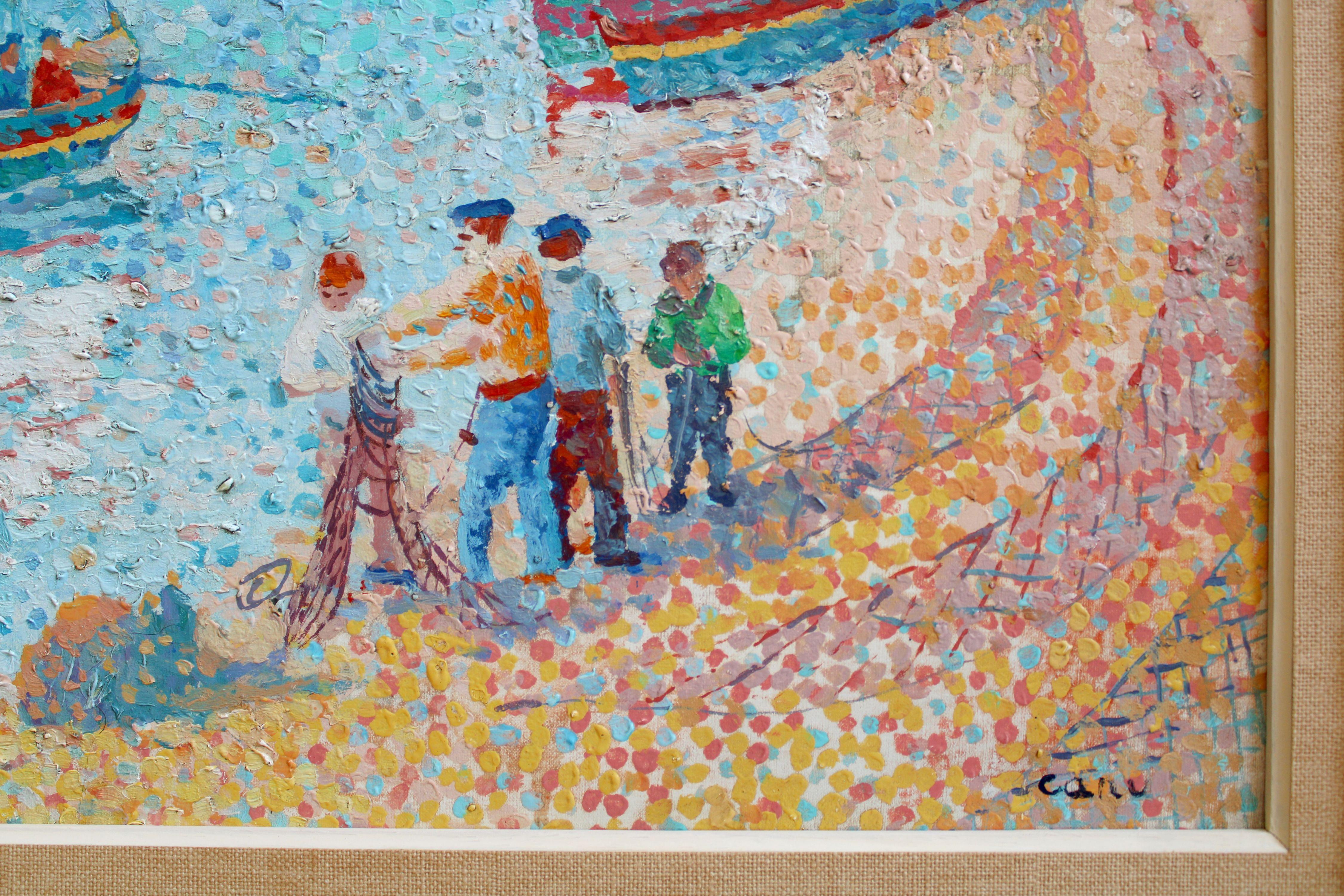 Collioure. Óleo sobre lienzo 50, 5 x 61 cm - Painting Impresionista de Canu Yvonne