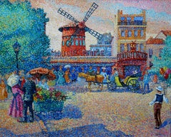 Paris. Le Moulin Rouge. Oil on canvas, 48x58 cm