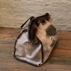 Canvas and Leather Postman U.S. Mail Delivery Bag