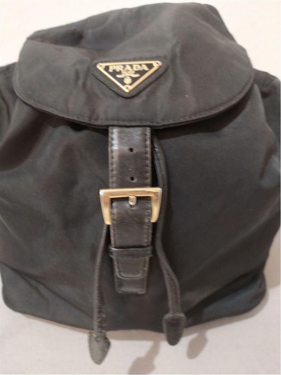 prada chain backpack