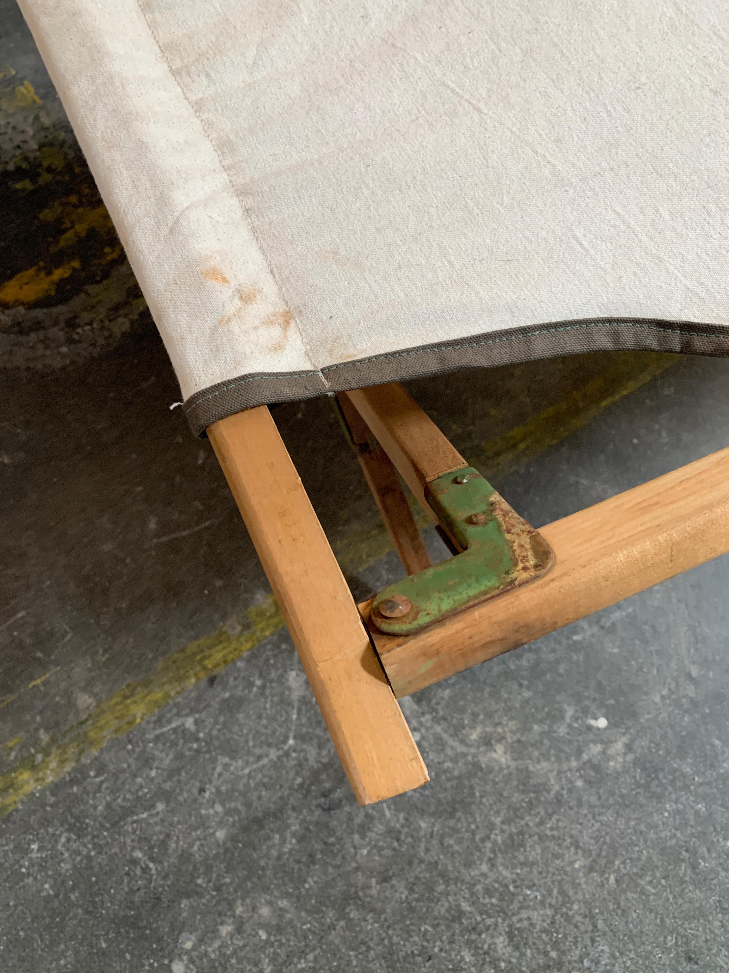 vintage army cot