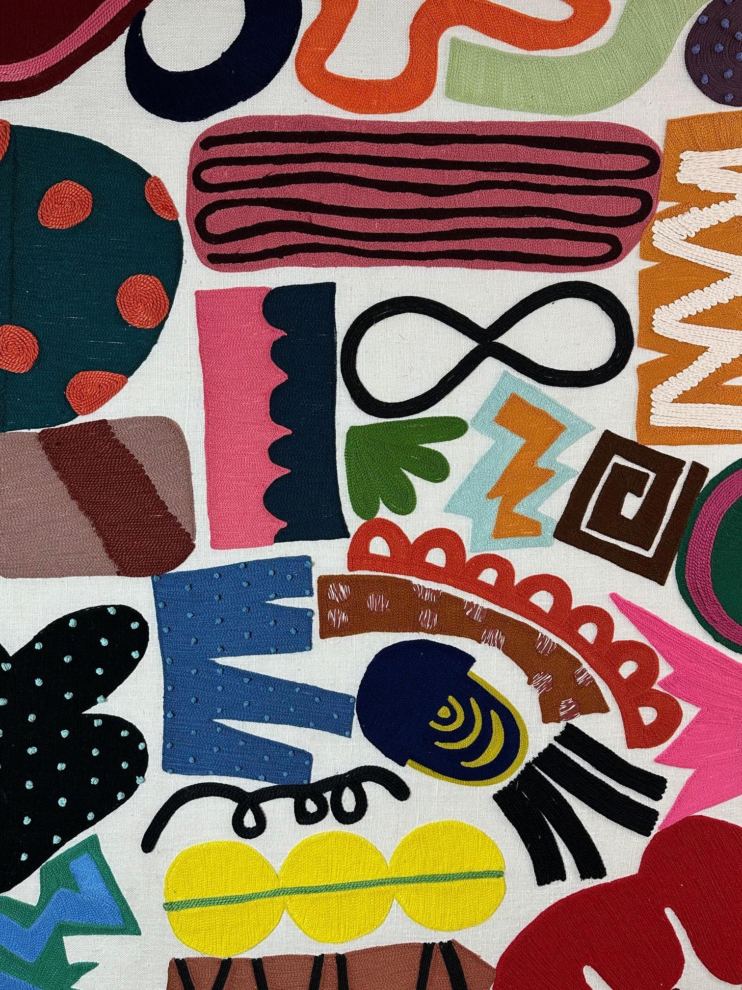 Canvas Covered with a Fabric By Pierre Frey and Designed by Emily Jackson 3