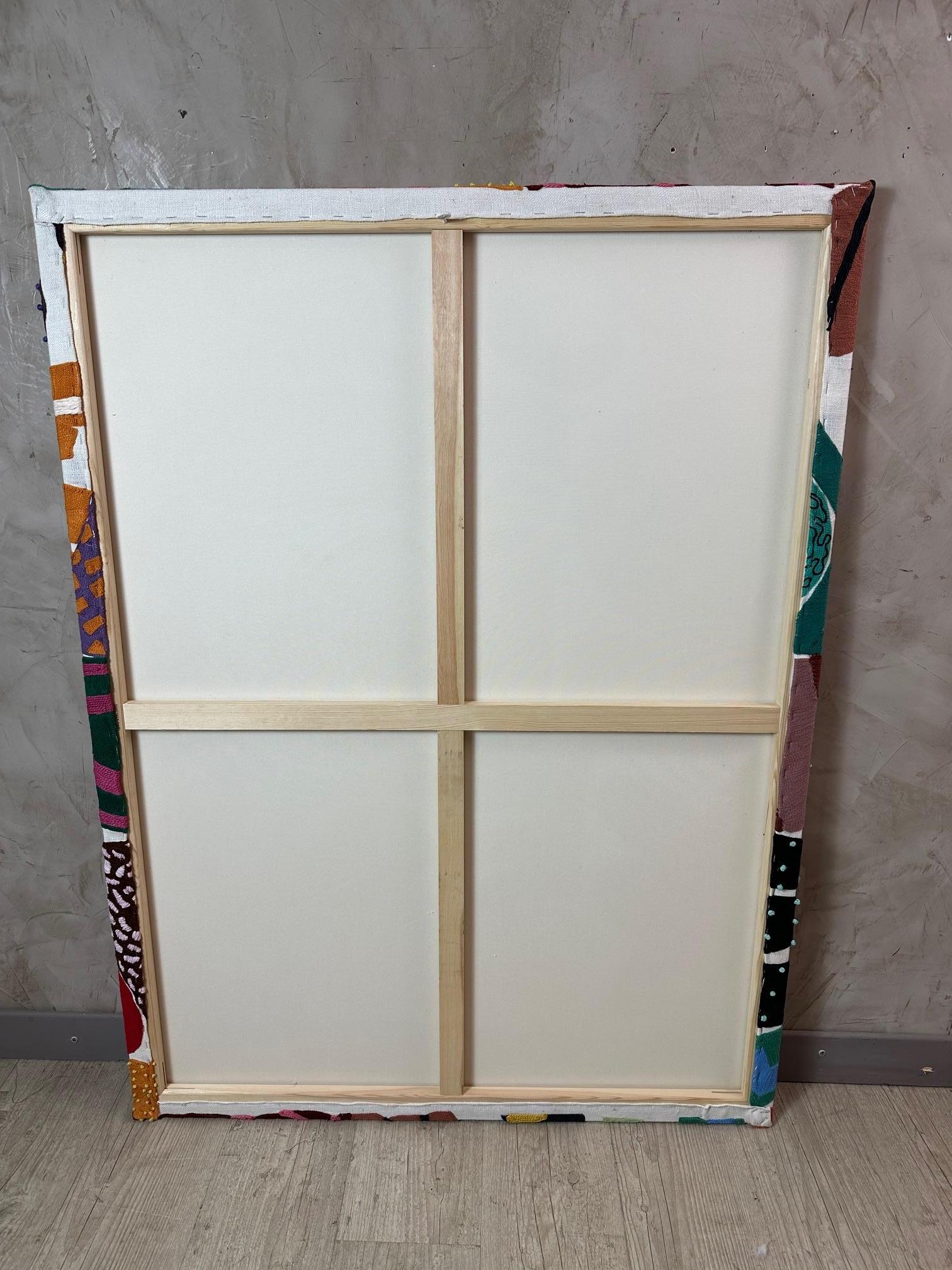 Canvas Covered with a Fabric By Pierre Frey and Designed by Emily Jackson 4