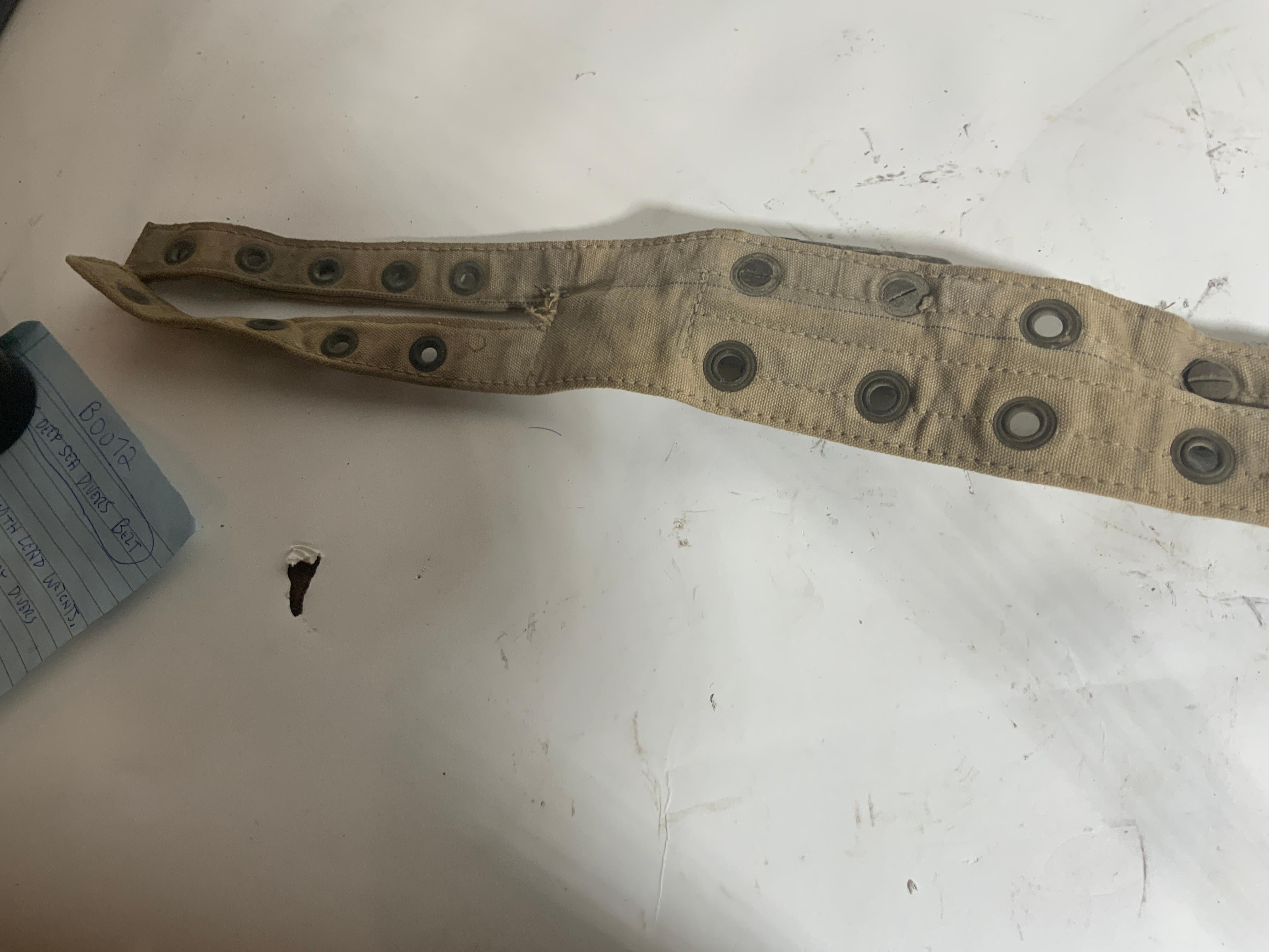 Ceinture de plongée en toile en vente 7