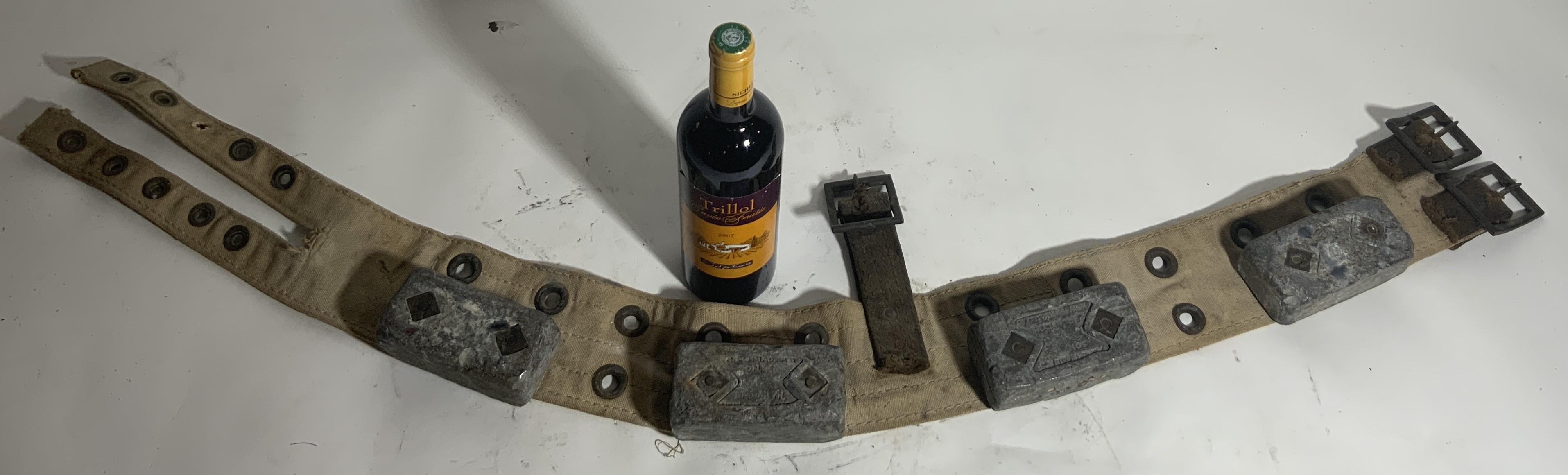 Nord-américain Ceinture de plongée en toile en vente