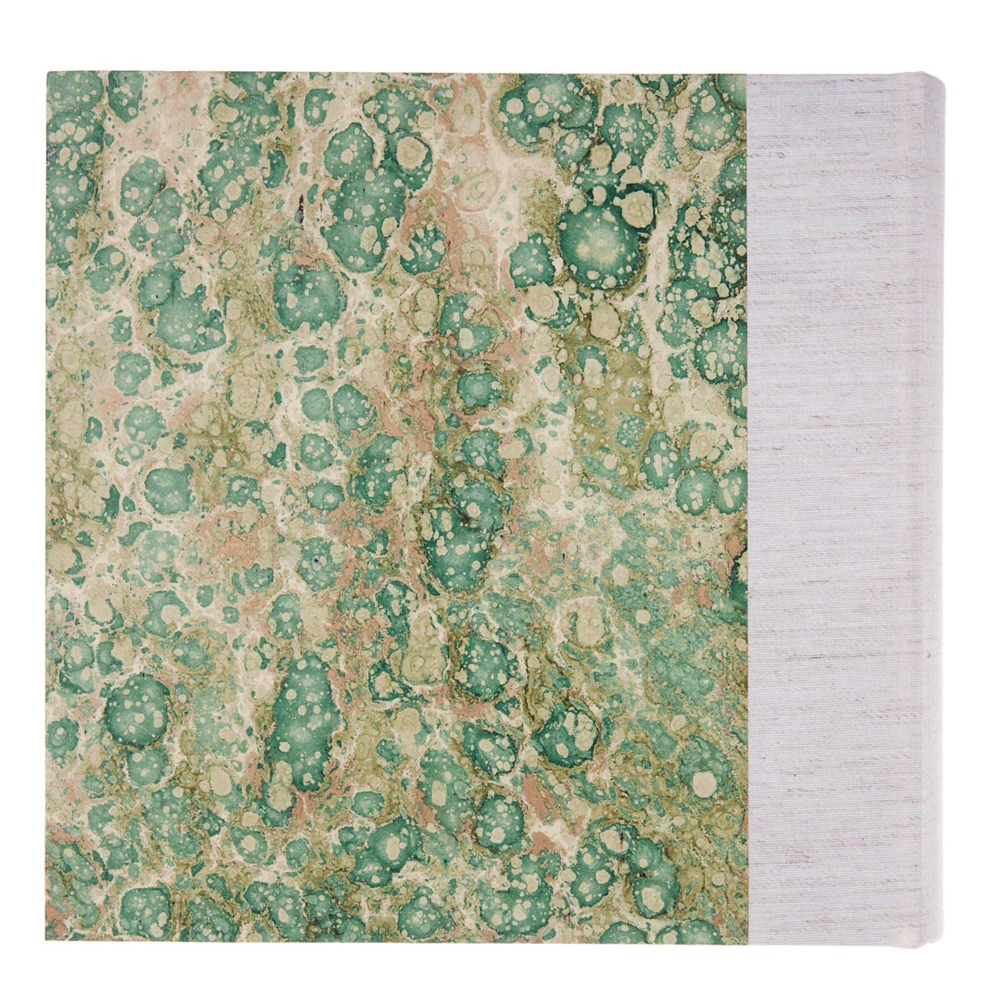 Textile Canvas Green Photo Album  For Sale