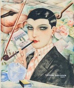Canvas Mixed media by Sacha Zaliouk 1927