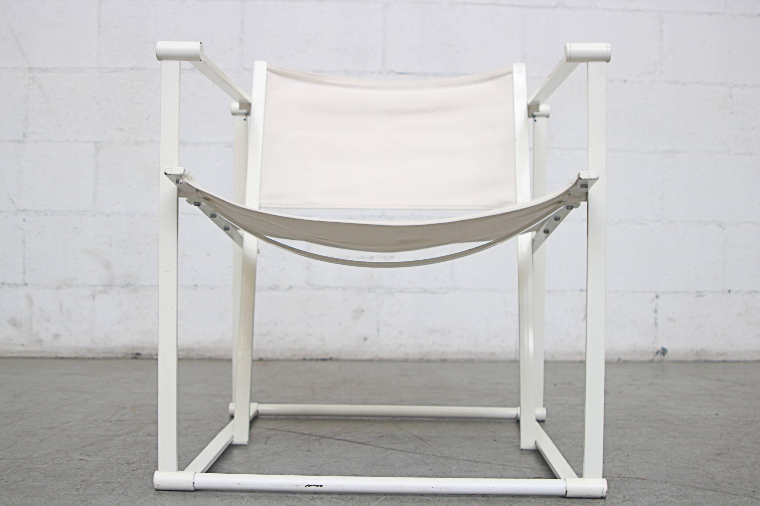 Canvas Pastoe Cube Lounge Chairs by Radboud Van Beekum 5