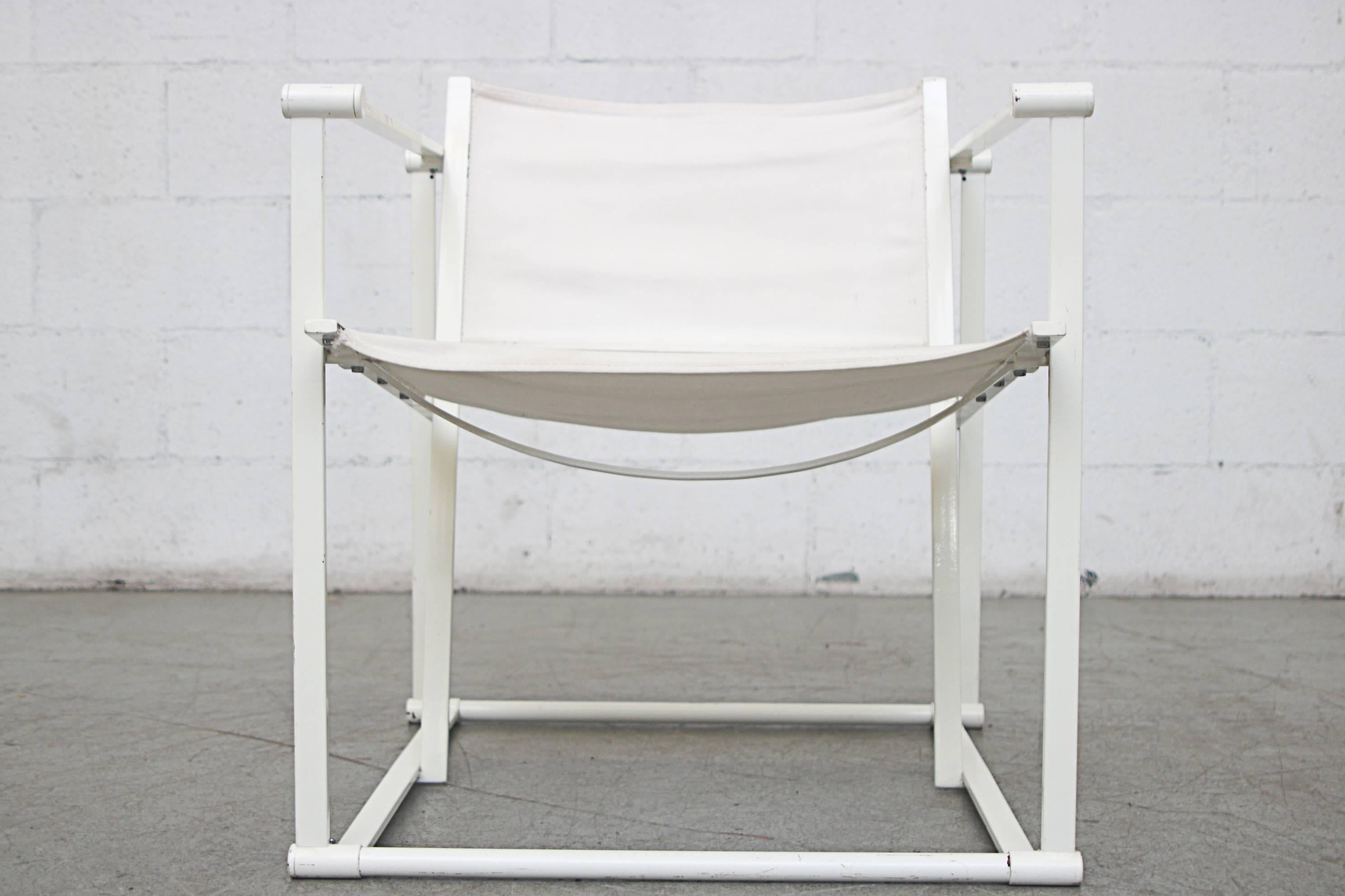 Canvas Pastoe Cube Lounge Chairs by Radboud Van Beekum 7