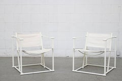 Canvas Pastoe Cube Lounge Chairs by Radboud Van Beekum