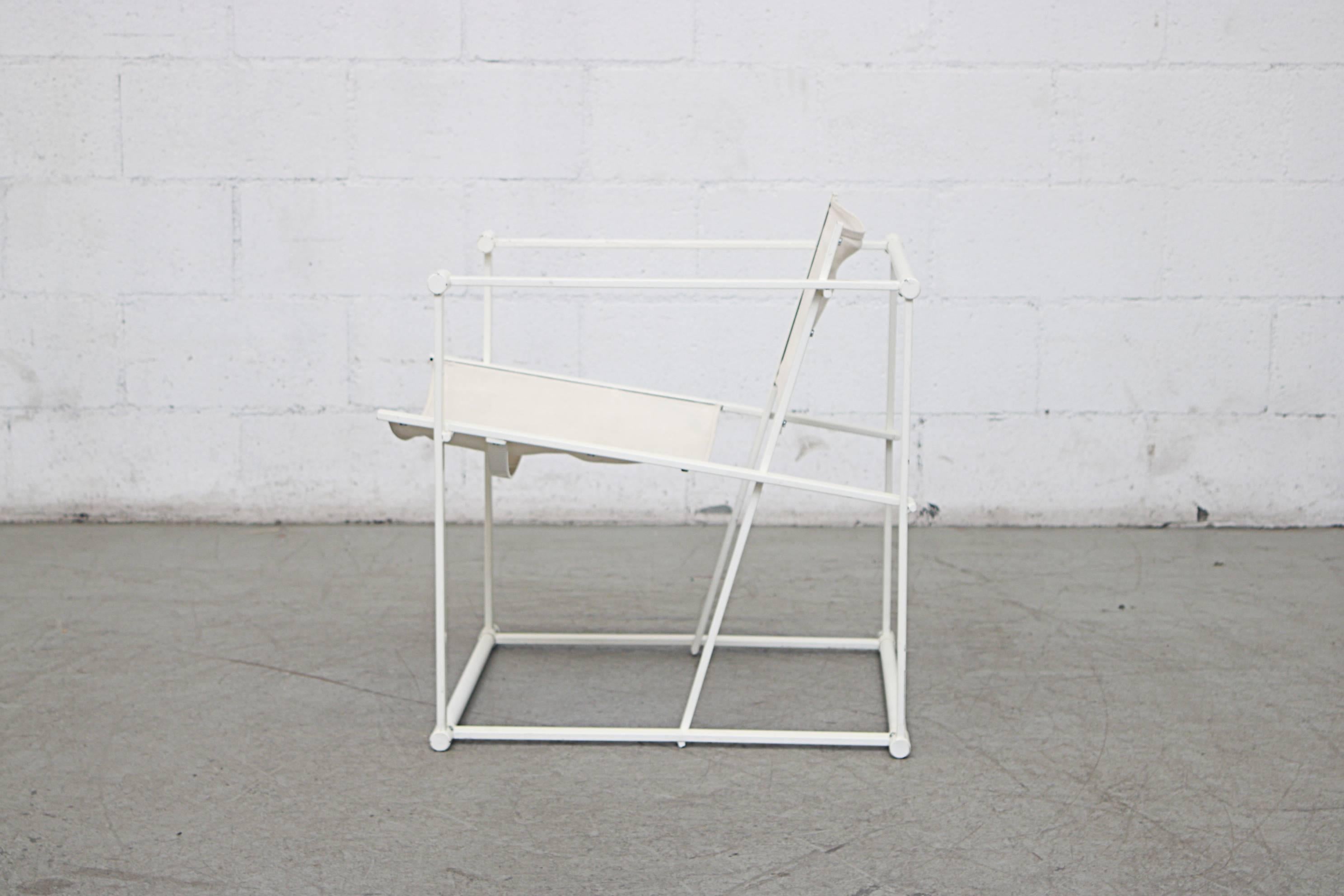 Dutch Canvas Pastoe Cube Lounge Chairs by Radboud Van Beekum