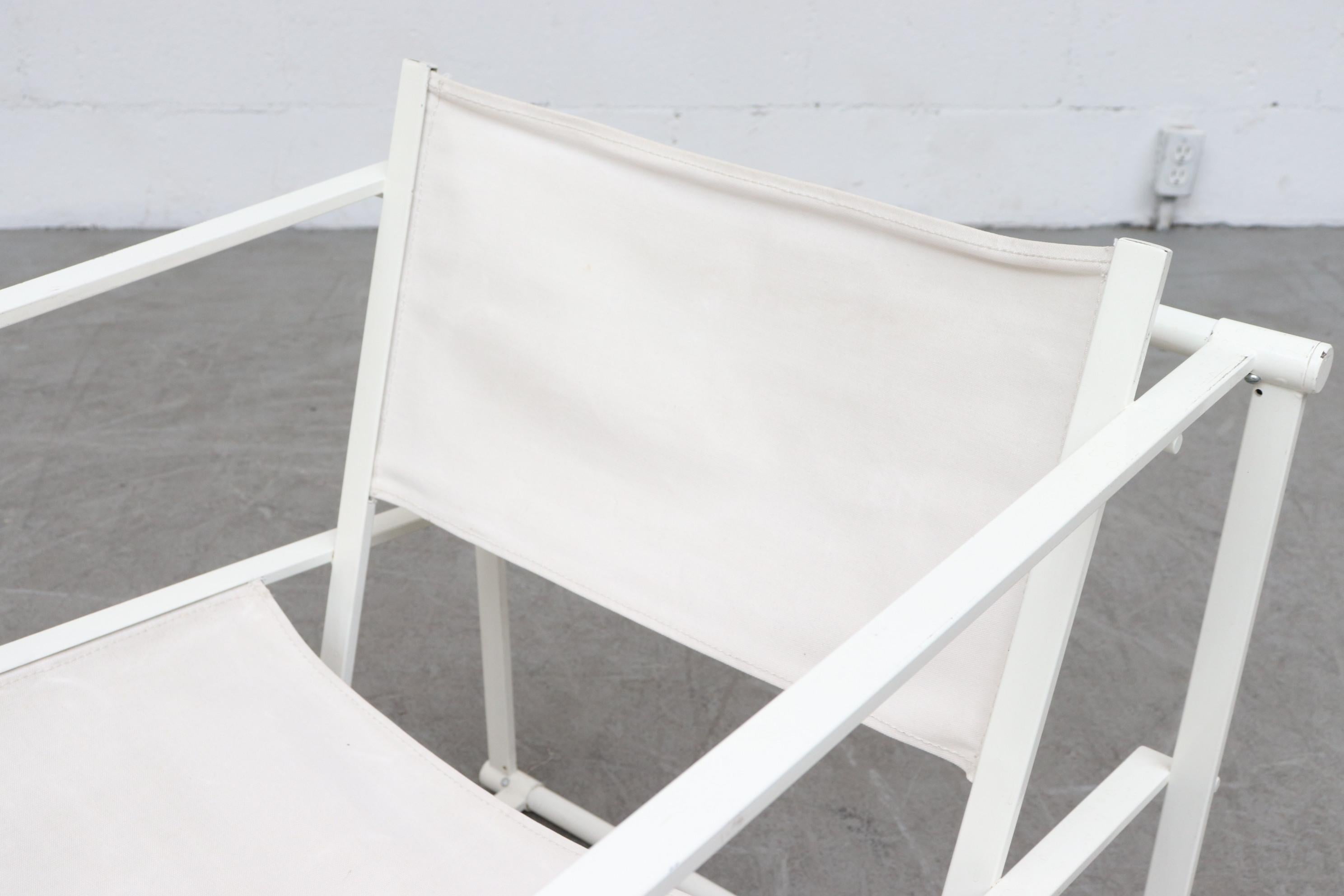 Canvas Pastoe Cube Lounge Chairs by Radboud Van Beekum 1