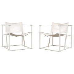 Canvas Pastoe Cube Lounge Chairs by Radboud Van Beekum
