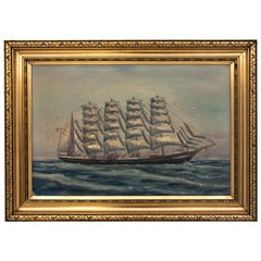 Canvas Painting "Danish sailing ship"