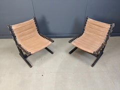 Canvas & Rope lounge chairs from Casala, West Germany, 1970s, Set of 2