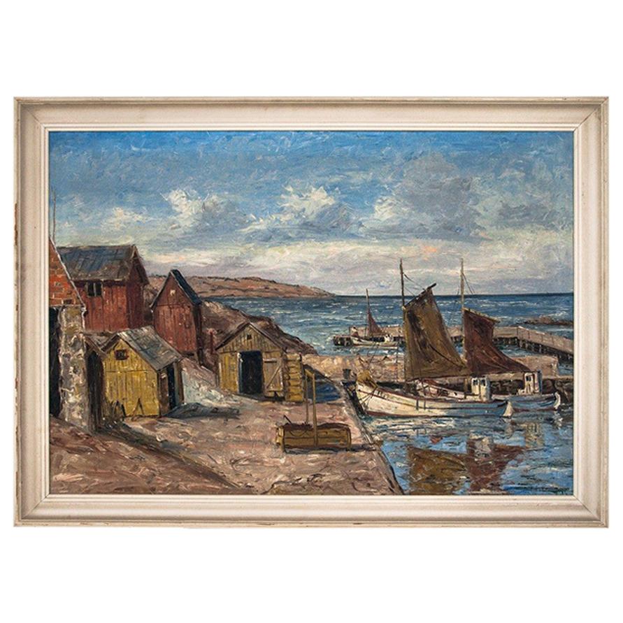 Canvas "Ships in port" For Sale