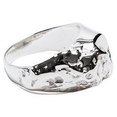 Bague CaO en argent sterling