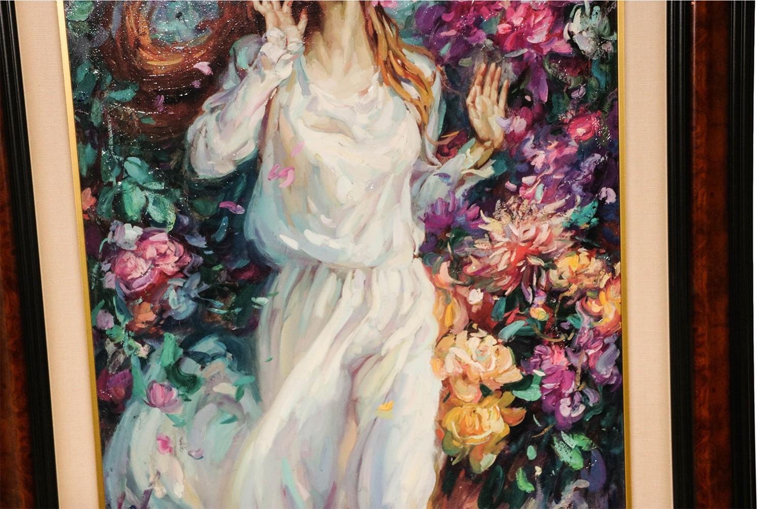 Cao Yong “Winds of Love” Giclee On Canvas In Good Condition For Sale In Baltimore, MD