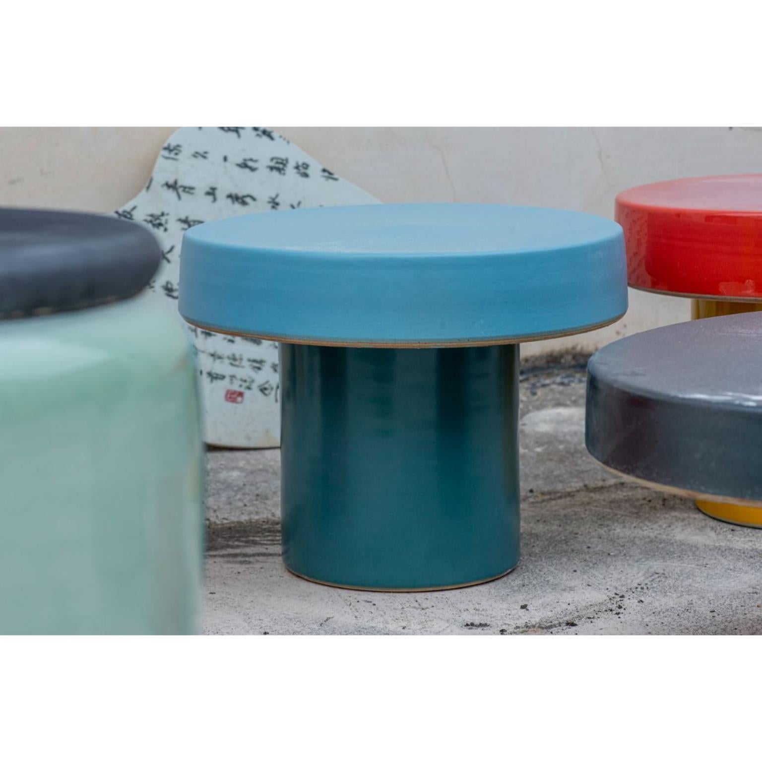 Porcelain Cap Bistro Table by WL Ceramics For Sale