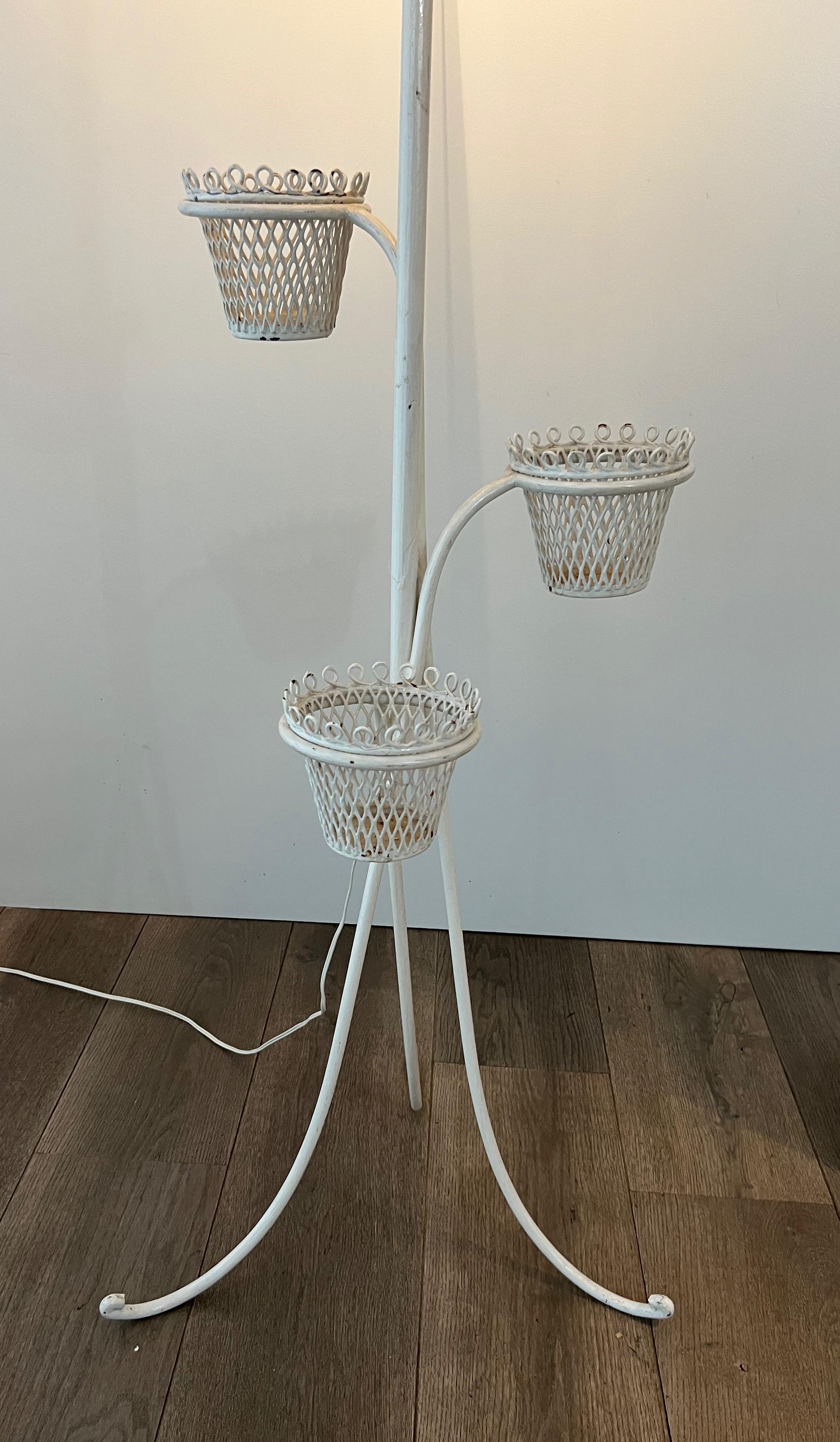 Lampada da terra porta piante Collection'S di Mathieu Matégot In condizioni buone in vendita a Marcq-en-Barœul, Hauts-de-France