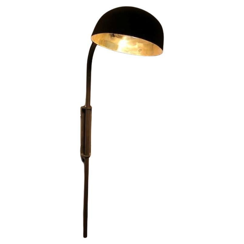 cap wall light brass black LED
