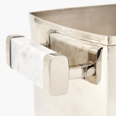CAPA Champagne Bucket, Alpaca Silver & Gray Marble