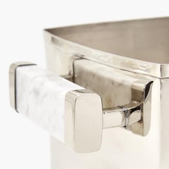 Capa Ice Bucket, Alpaca Silver & Gray Marble