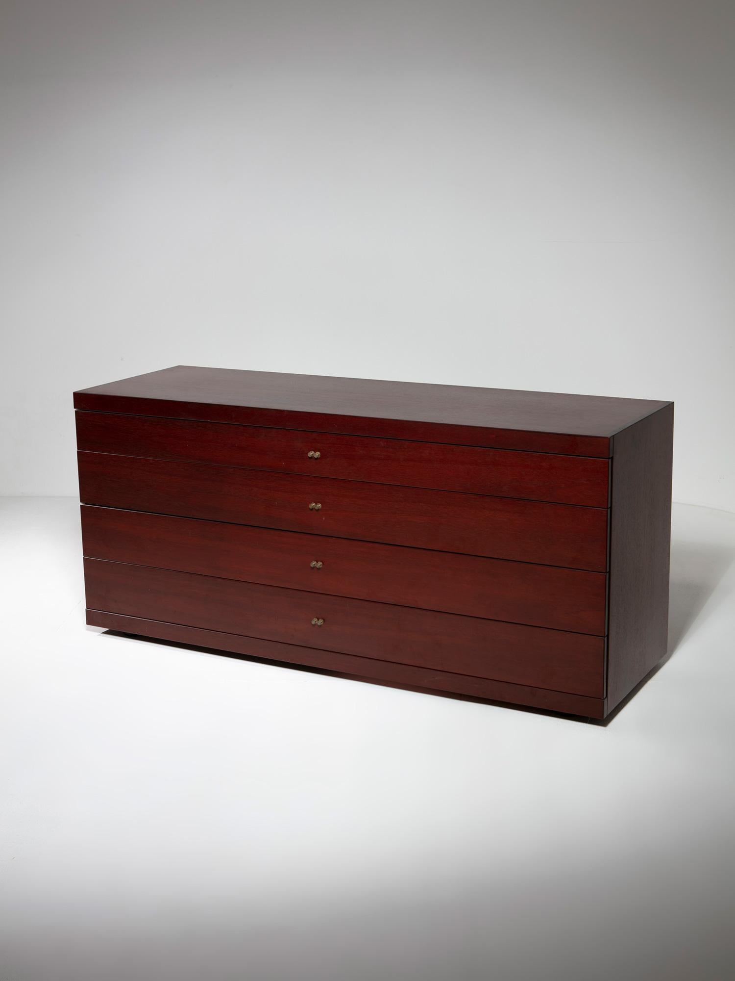 Italian Capable MB84 Wood Chest of Drawers by Roberto Poggi for Poggi, Italy, 1990s For Sale