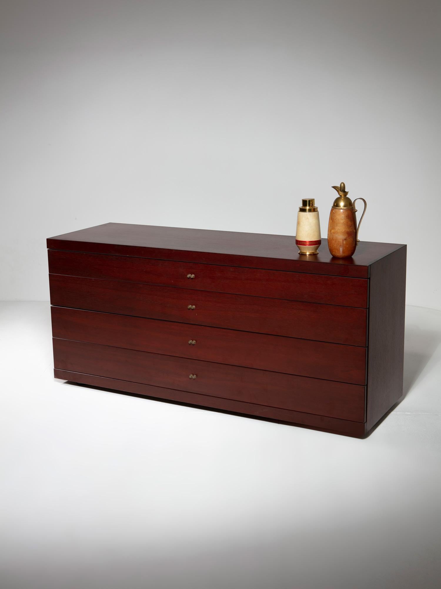 Capable MB84 Wood Chest of Drawers by Roberto Poggi for Poggi, Italy, 1990s For Sale 3