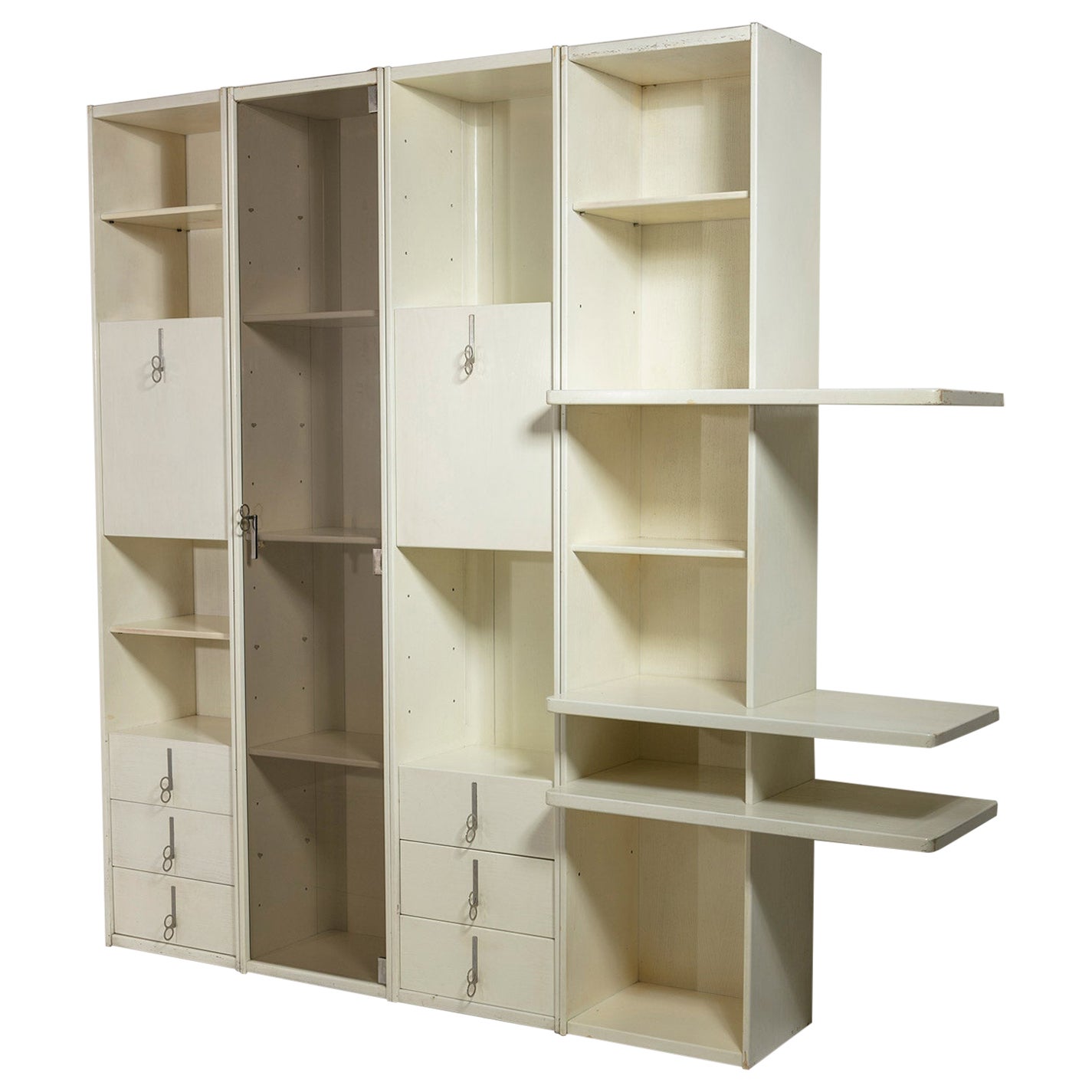 Capable "Pellicano" Bookcase by Vittorio Introini for Saporiti, Italy, 1960s