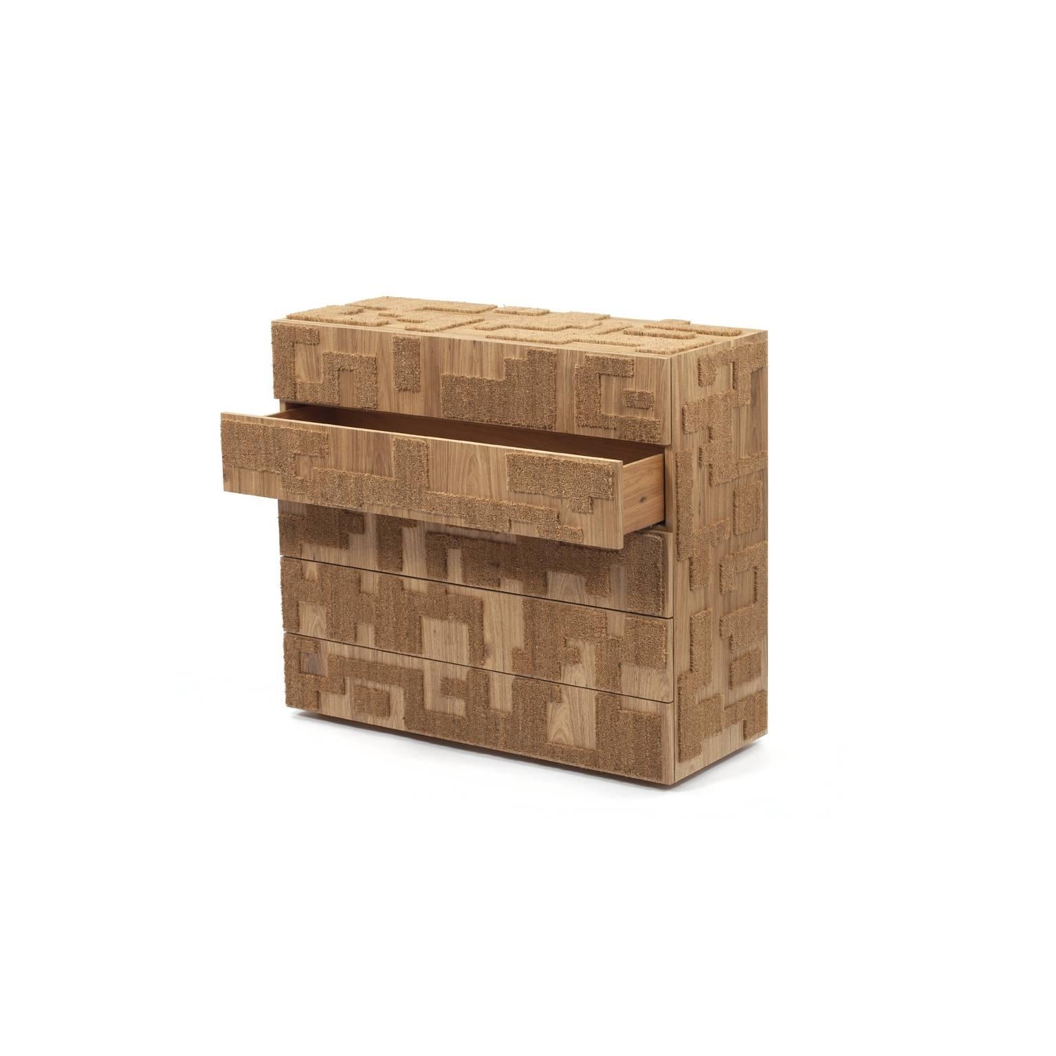 Capacho Contemporary Chest of Drawers by Fernando and Humberto Campana (Holz) im Angebot
