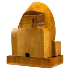 "Capanno" Escultura en madera de tilo de Giuseppe Rivadossi, Italia 1974