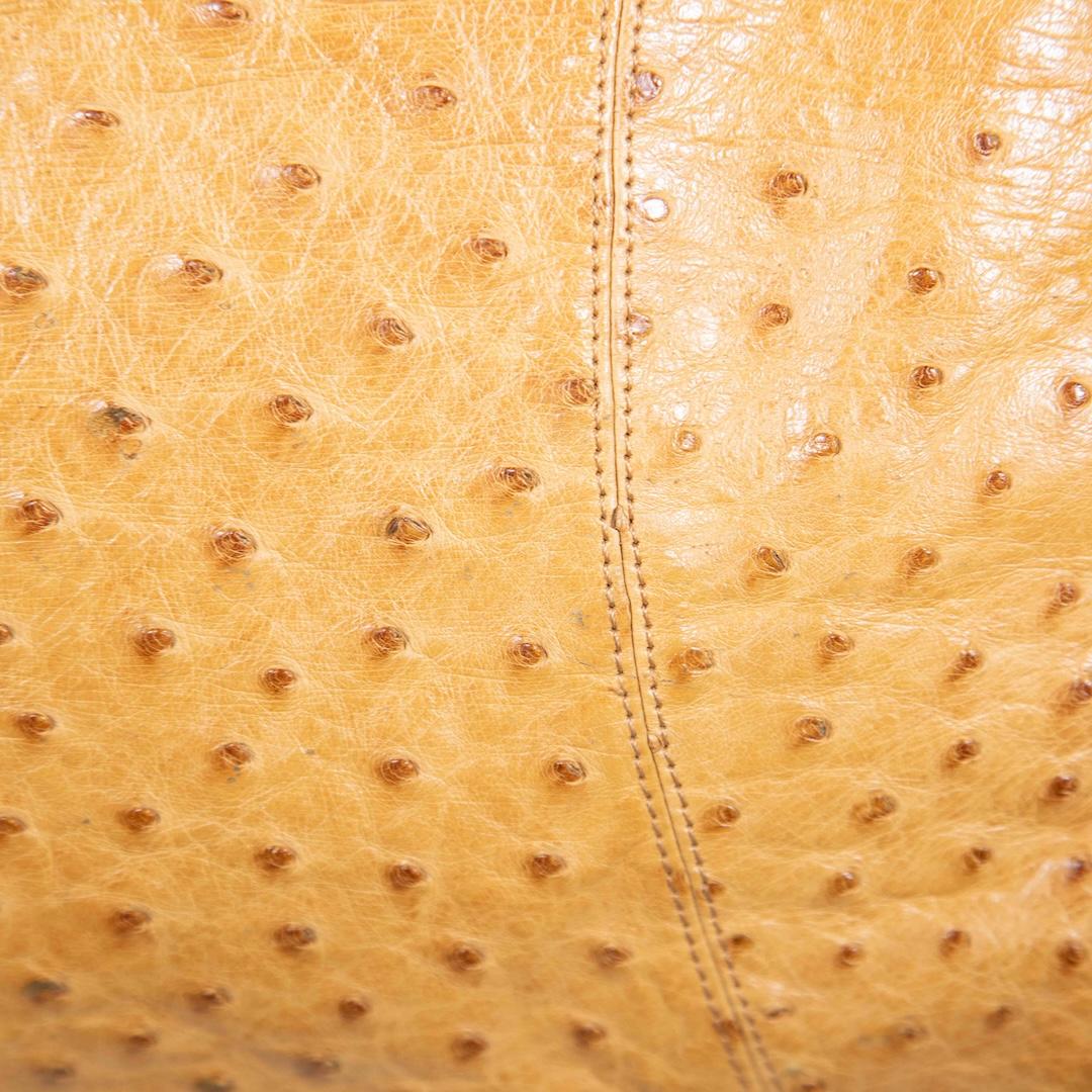 Women's Cape Cobra Camel Ostrich Leather Bag
