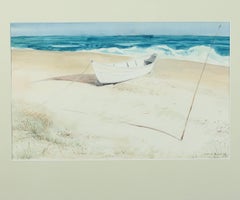 'Cape Henlopen' Watercolor Painting by American Artist Edward Grant, 1952