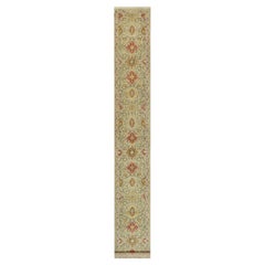 Cape Honey Beige Hand Knotted Vibrant Colors Pure Wool Runner Rug 2'7" x 19'10"