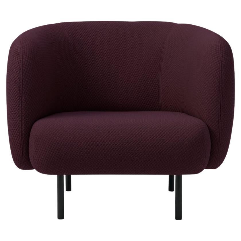 Cape Lounge Chair Mosaic Dark Bordeaux by Warm Nordic For Sale