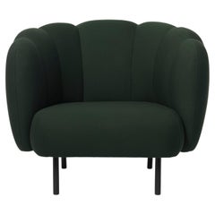 Cape Lounge Chair with Stitches Forest Green by Warm Nordic