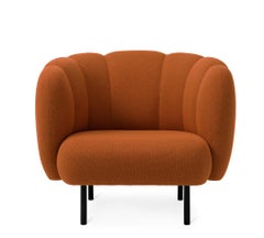 Cape Lounge Chair with Stitches Terracotta by Warm Nordic