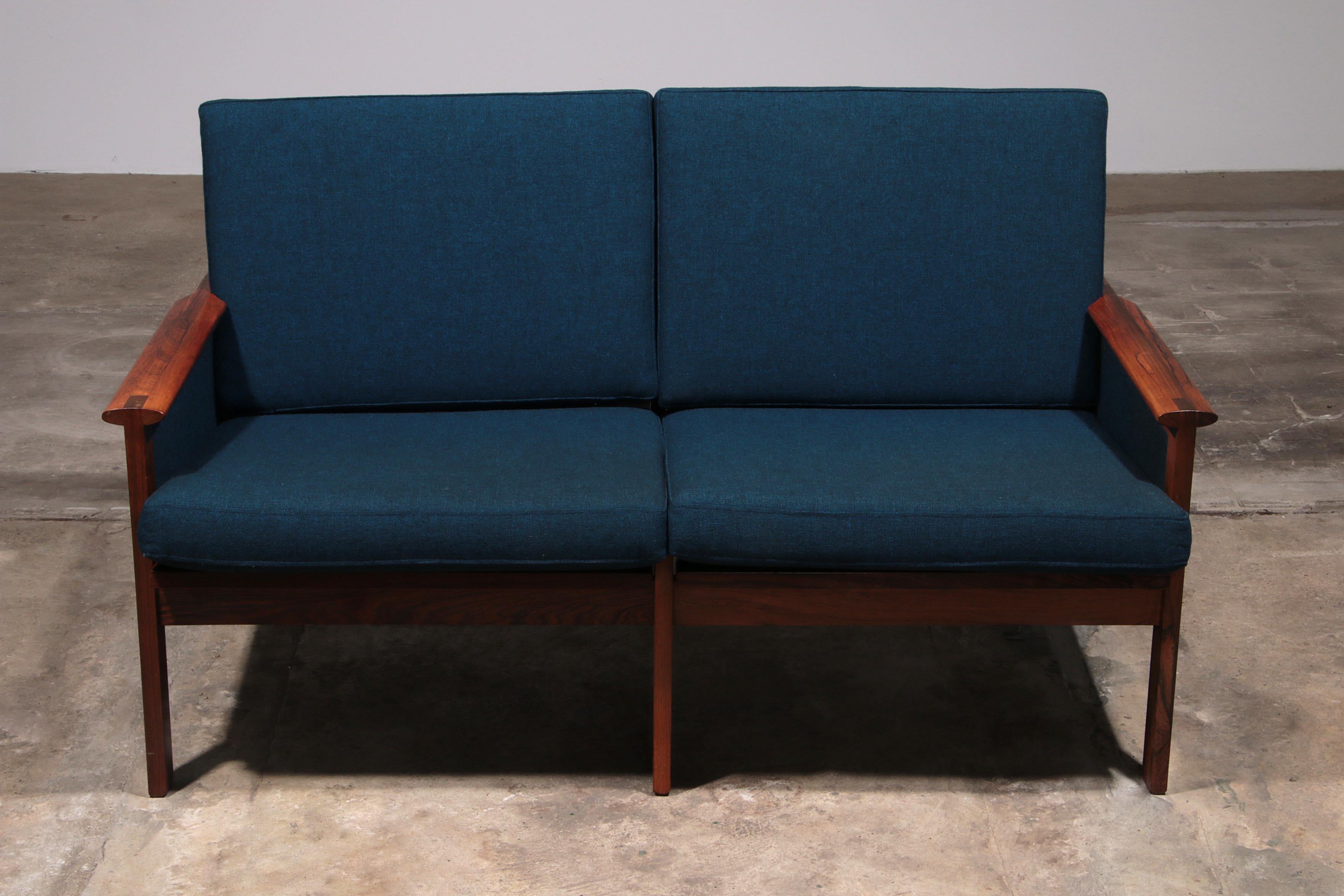 Danish Illum Wikkelsø for Niels Eilersen, Capella Bench and table 1960 For Sale