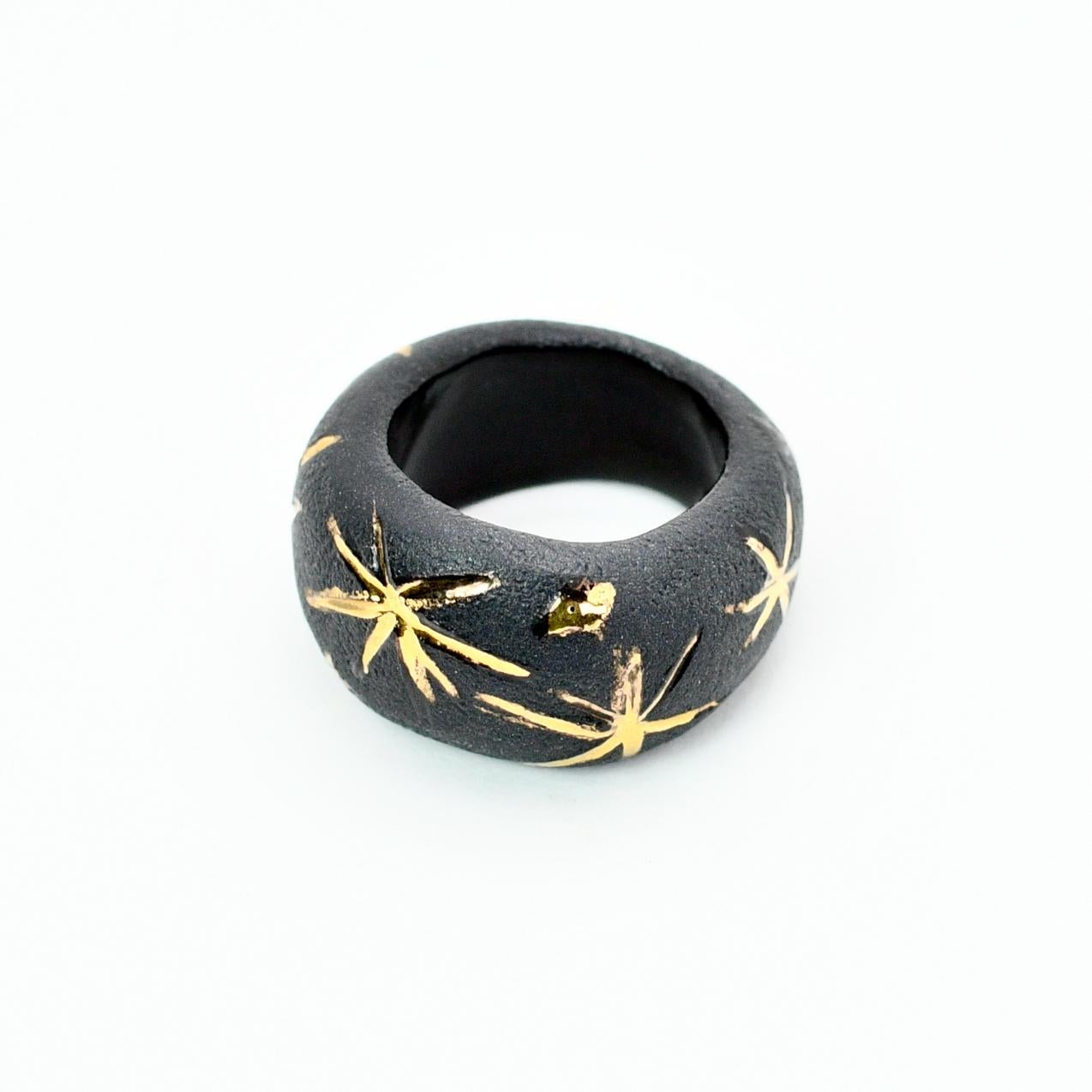 Black Porcelain Ring Capella For Sale 1
