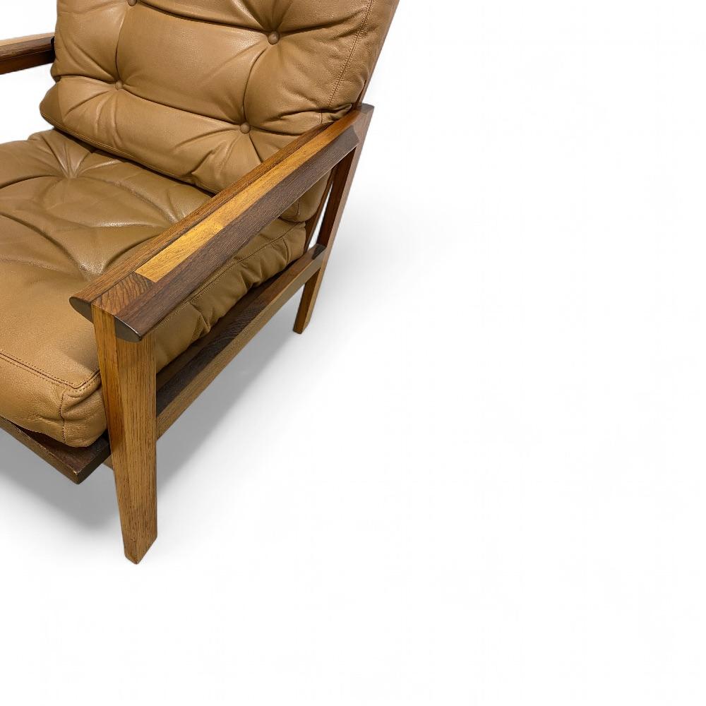 Woodwork “Capella” lounge chair by Illum Wikkelsø For Sale