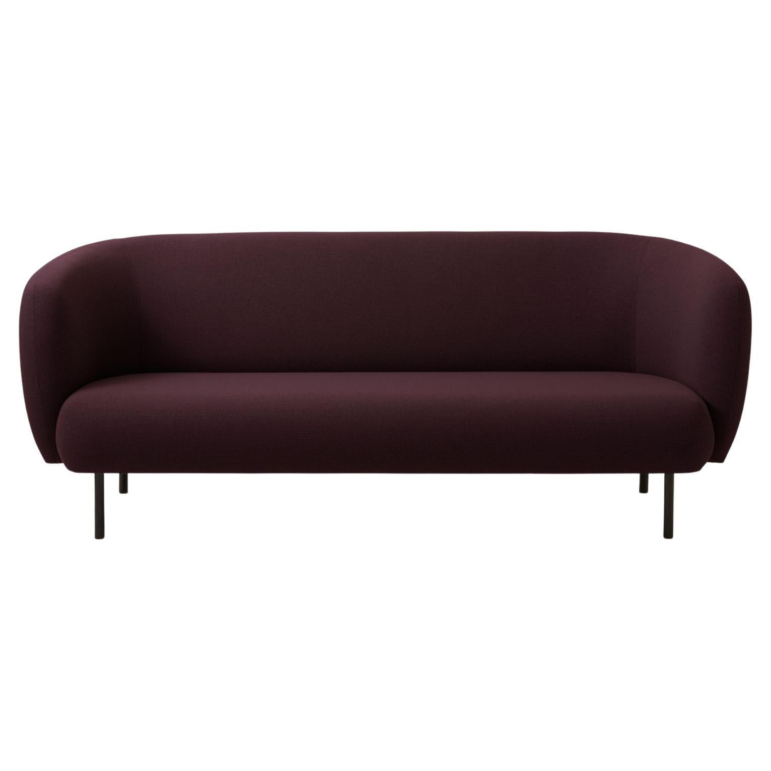Caper 3 Seater Burgundy by Warm Nordic For Sale
