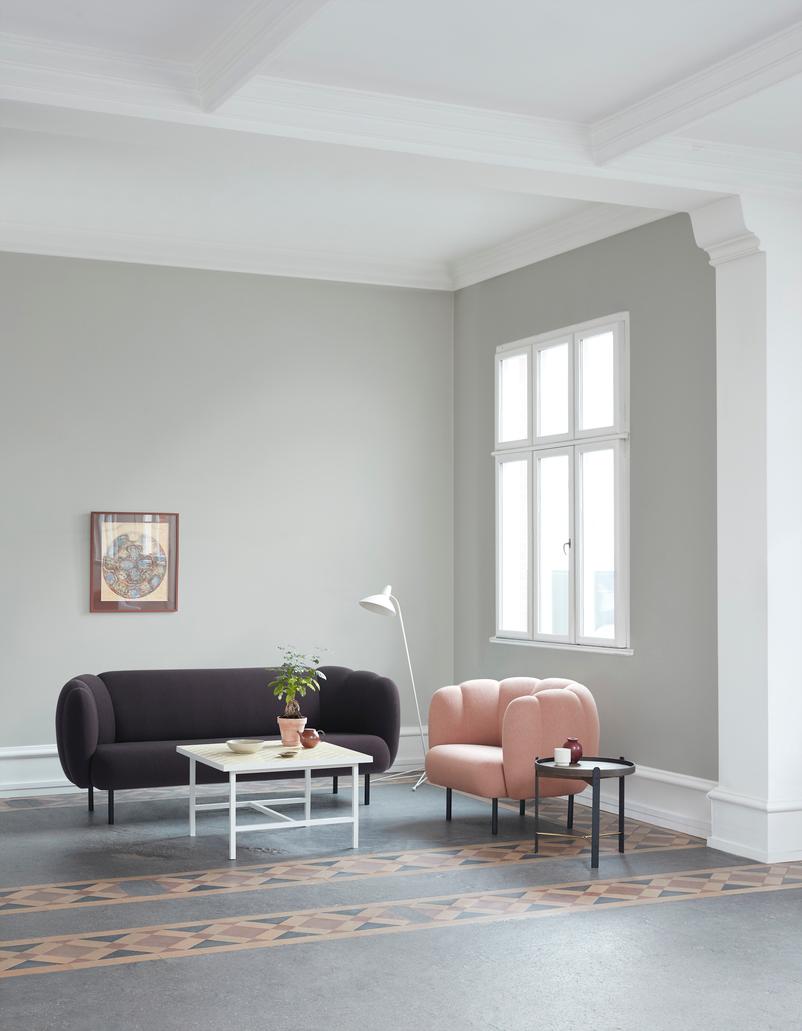 Danish Caper 3 Seater Pearl Grey by Warm Nordic For Sale