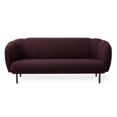 Caper 3 Seater With Stitches Burgundy by Warm Nordic