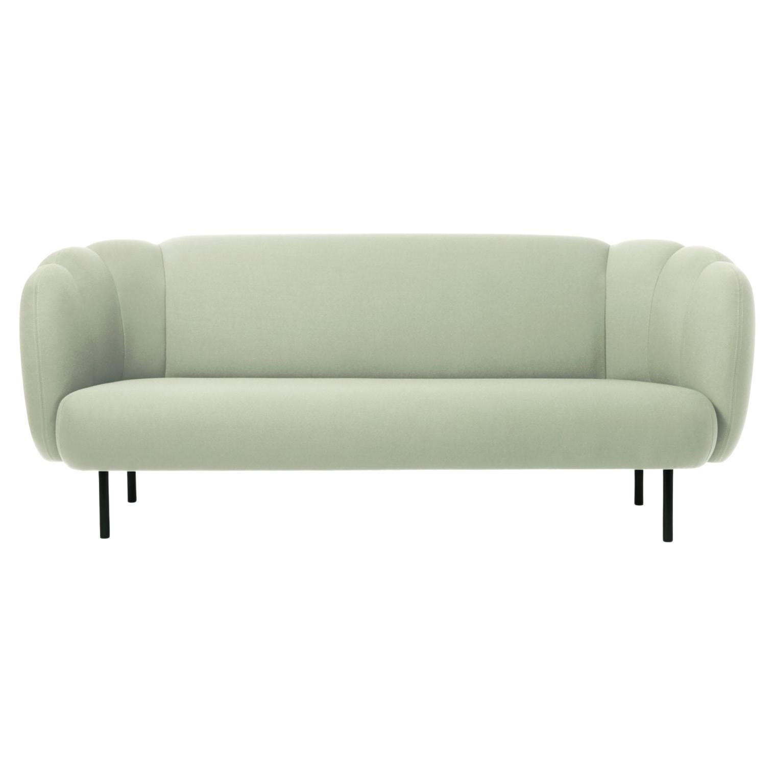 Caper 3 Seater with Stitches Mint by Warm Nordic For Sale