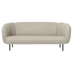 Caper 3 Seater with Stitches Pearl Grey by Warm Nordic